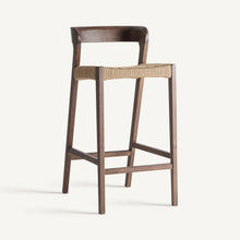 Load image into Gallery viewer, Brown Oak Bar Stool