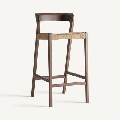 Brown Oak Bar Stool