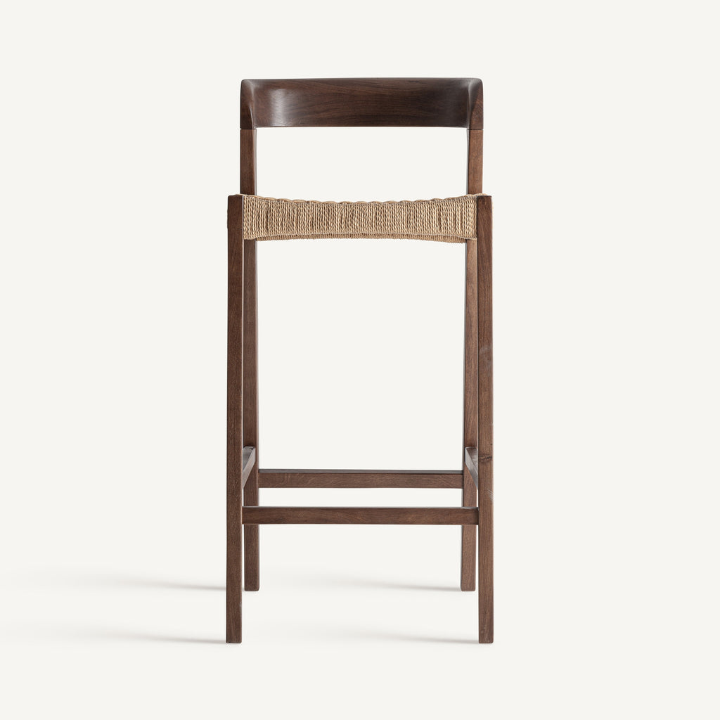 Brown Oak Bar Stool