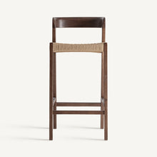 Load image into Gallery viewer, Brown Oak Bar Stool