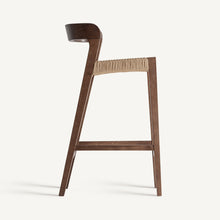 Load image into Gallery viewer, Brown Oak Bar Stool