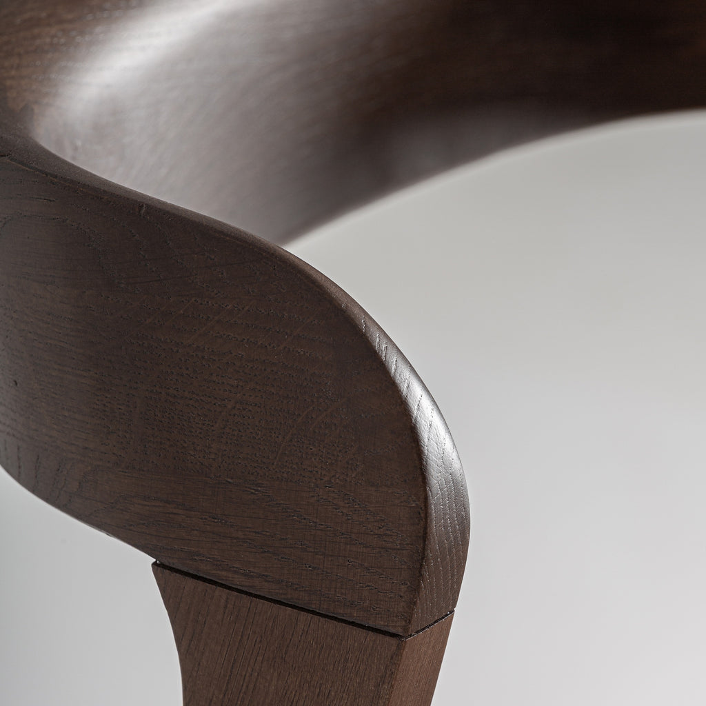 Brown Oak Bar Stool