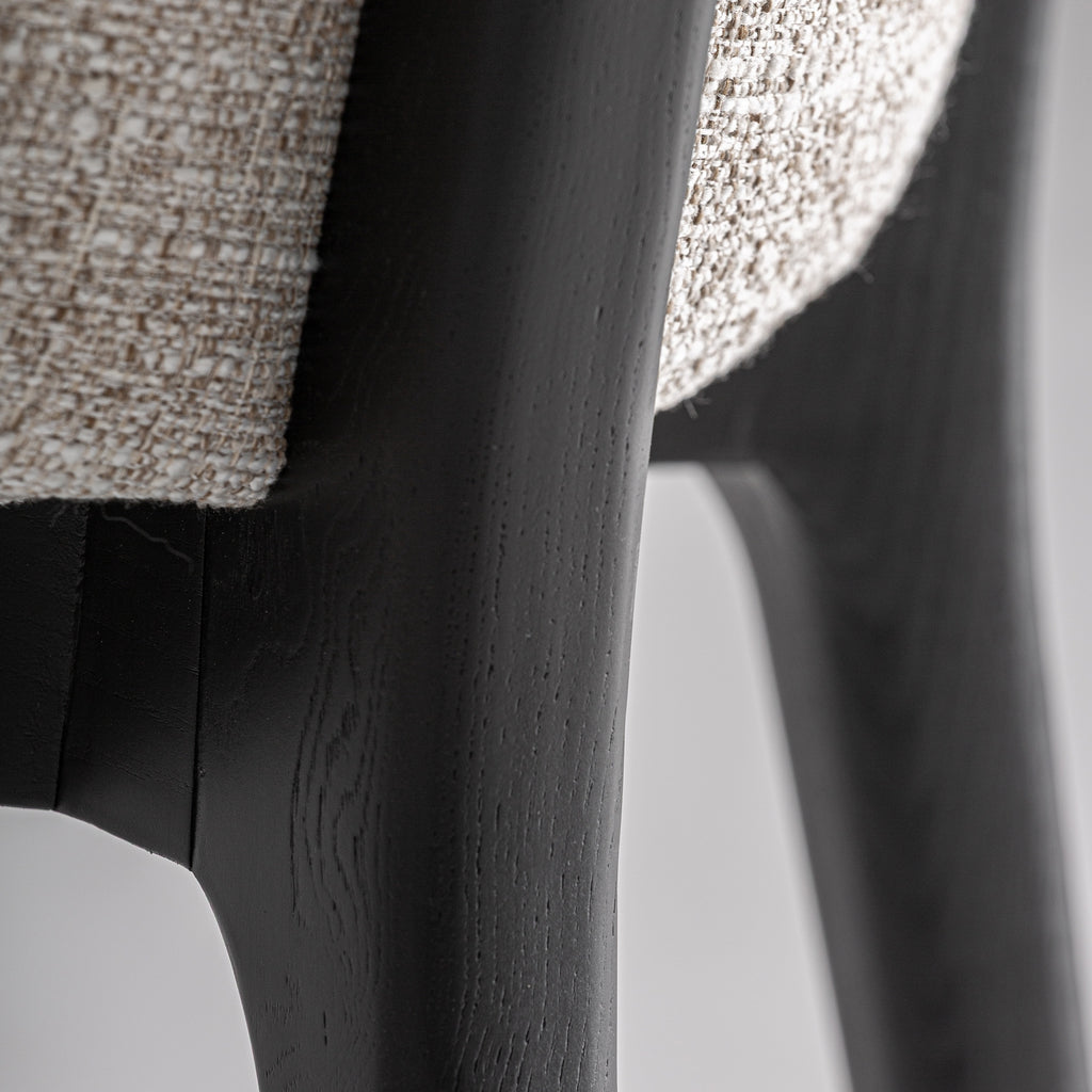 Black Ash Wood Counter Stool