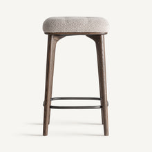 Load image into Gallery viewer, Brown Ash Wood Counter Stool