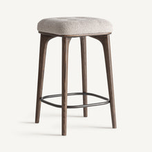 Load image into Gallery viewer, Brown Ash Wood Counter Stool