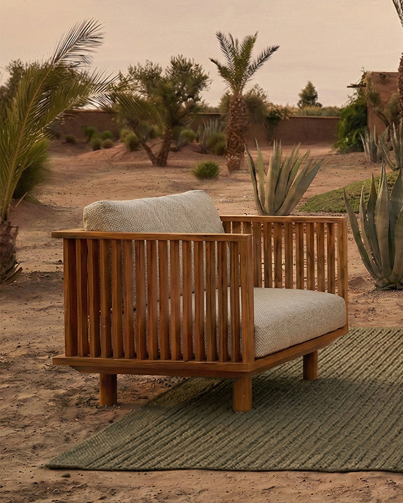 1-seater outdoor sofa
