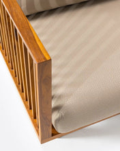 Carica l&#39;immagine nel visualizzatore di Gallery, Outdoor teak 3-seater sofa natural