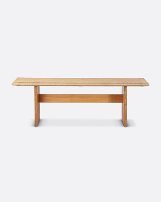 Teak wood and paper cord 140 x 46 x 45 cm