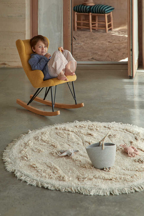 WASHABLE PLAY RUG ISLAND Ø 120 cm
