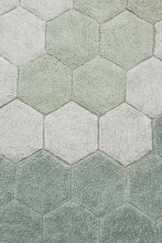 Cargar imagen en el visor de la galería, WASHABLE RUG ROUND HONEYCOMB Ø 140 cm