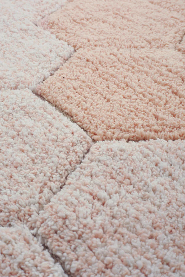 WASHABLE RUG ROUND HONEYCOMB Ø 140 cm