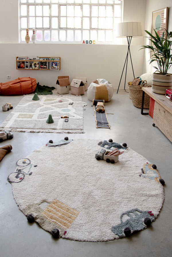 WASHABLE RUG WHEELS Ø140 cm