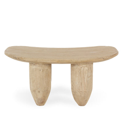 Elm wood side table