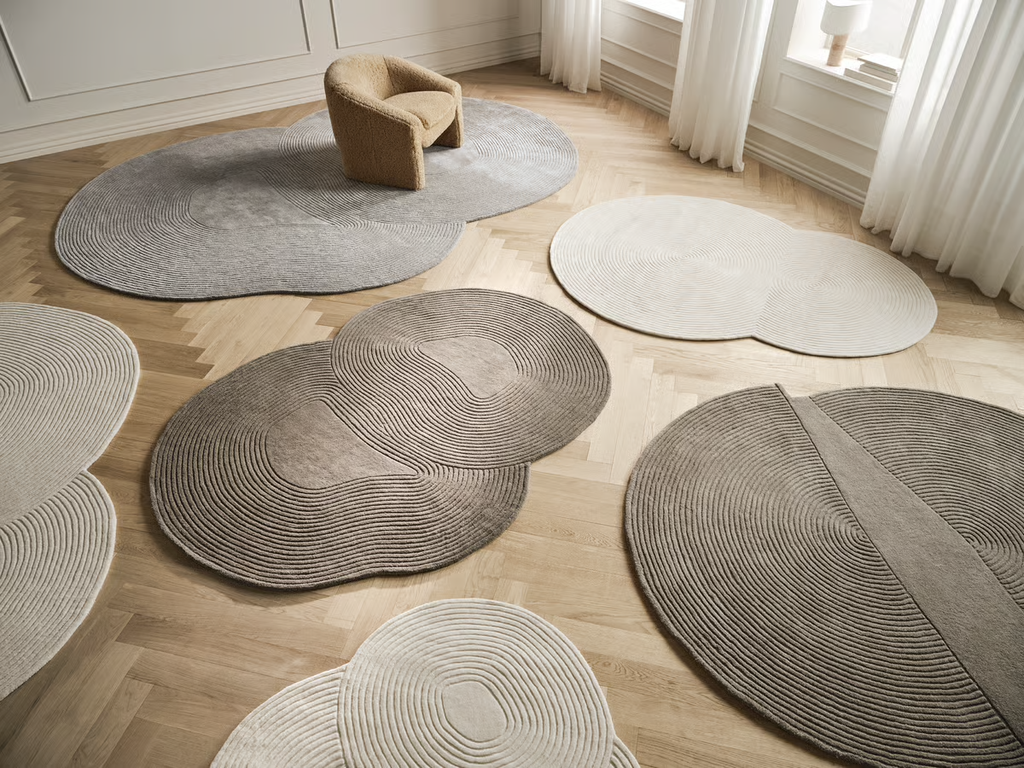 Zen Rug Rounded  Creme