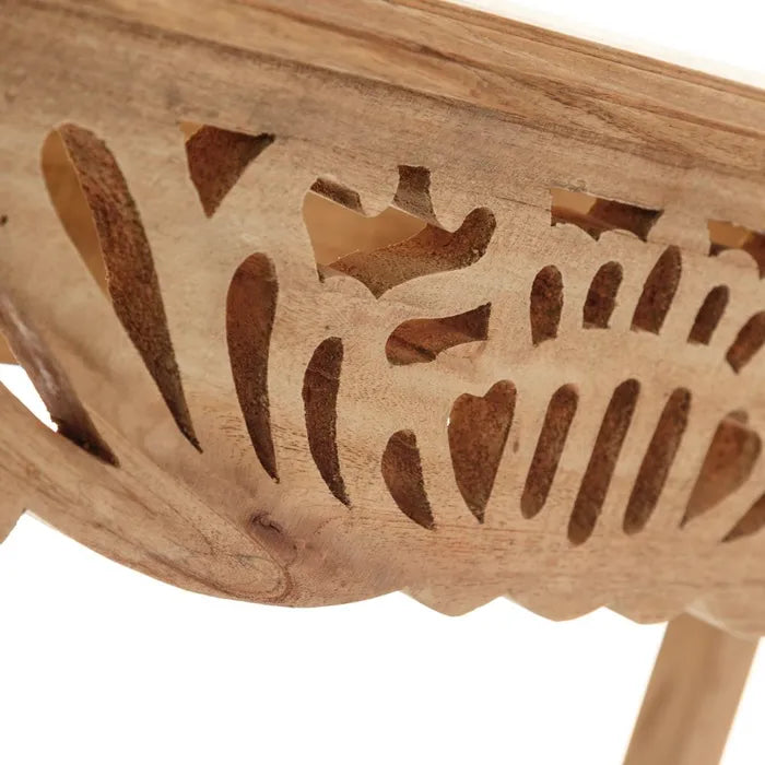 CONSOLE NATURAL WOOD 80 X 24 X 77 CM