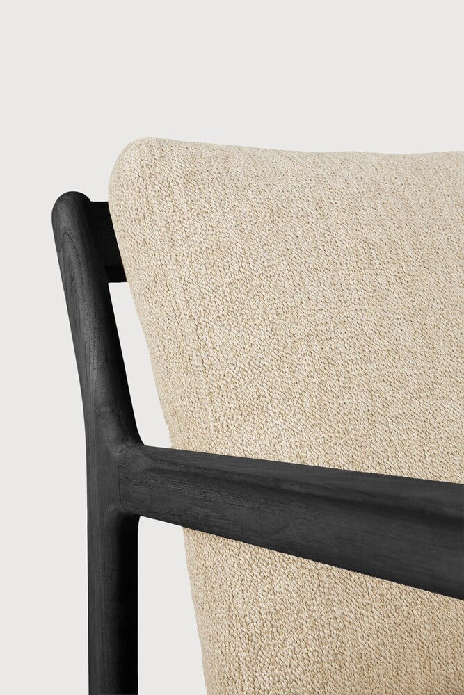 Natural Teak Black Jack outdoor sofa by Jacques Deneef