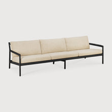 Load image into Gallery viewer, Natural Teak Black Jack outdoor sofa by Jacques Deneef
