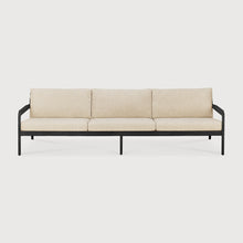 Load image into Gallery viewer, Natural Teak Black Jack outdoor sofa by Jacques Deneef