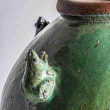 Load image into Gallery viewer, Green amphora vase
