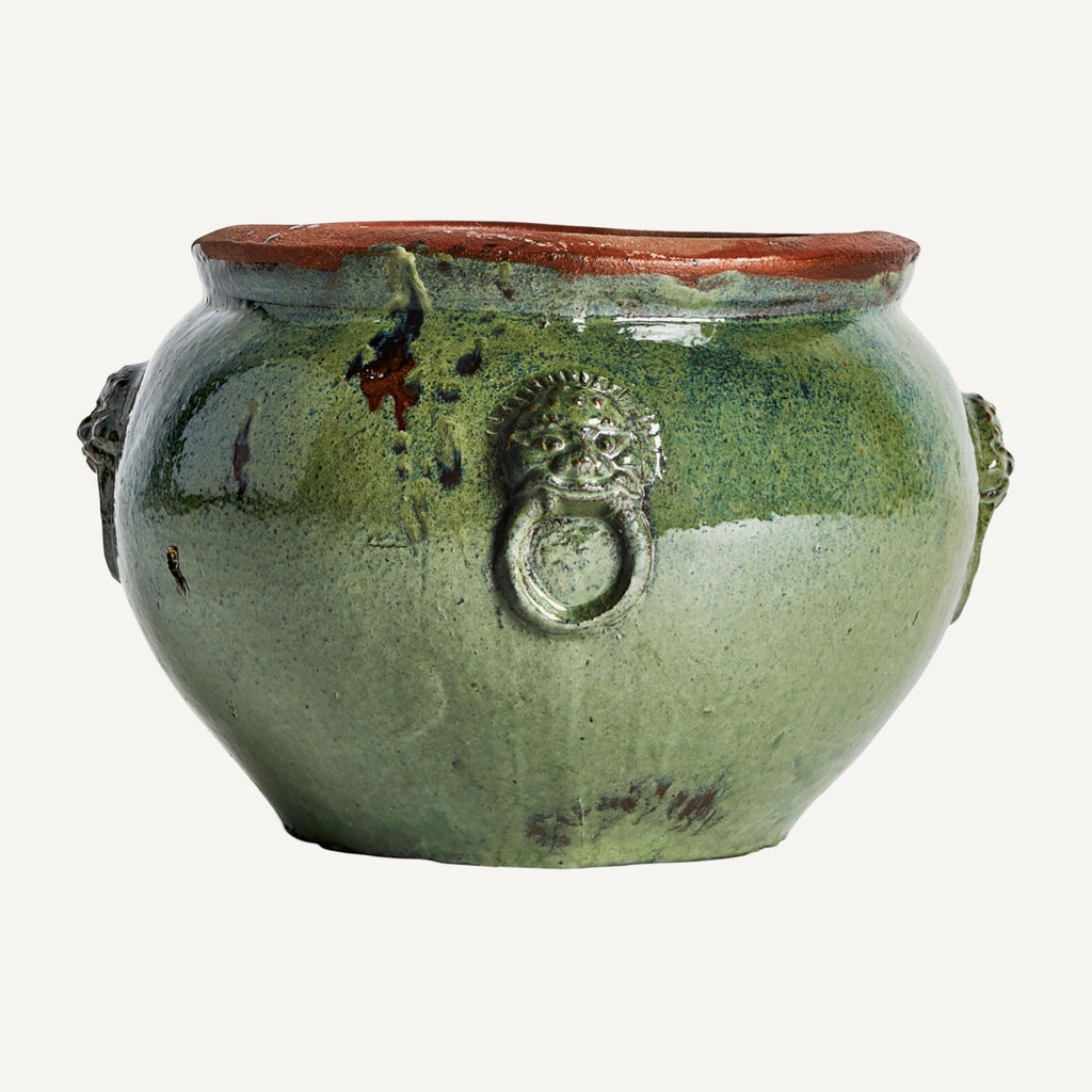 Ceramic green vase