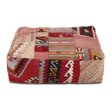 Load image into Gallery viewer, Pouf kilim patchwork