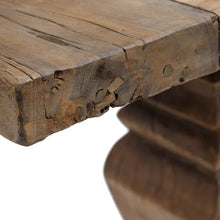 Carica l&#39;immagine nel visualizzatore di Gallery, BROWN WOODEN CONSOLE 200 X 45 X 85 CM