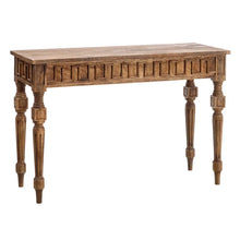 Carica l&#39;immagine nel visualizzatore di Gallery, BROWN MANGO WOOD CONSOLE 117 X 45 X 78 CM