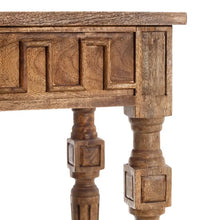 Carica l&#39;immagine nel visualizzatore di Gallery, BROWN MANGO WOOD CONSOLE 117 X 45 X 78 CM