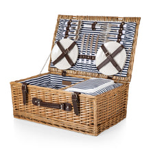 Load image into Gallery viewer, Belmont Basket - Navy Blue &amp; White Stripe