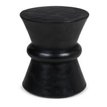 Load image into Gallery viewer, Stool wood black Ø40*H46