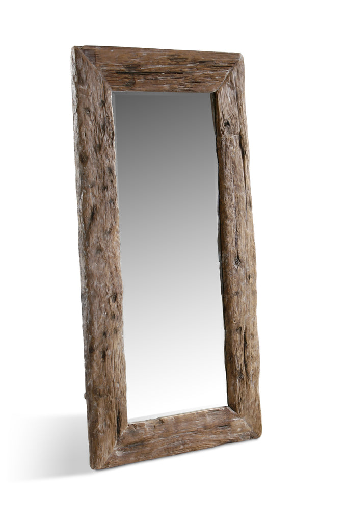mirror, recycled teak wood mirror,  wooden mirror, wooden mirror Limassol, wooden mirror Cyprus, mirror Limassol, mirror Cyprus