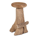 Bar stool wooden seat