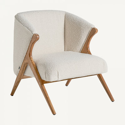 Bouclé armchair
