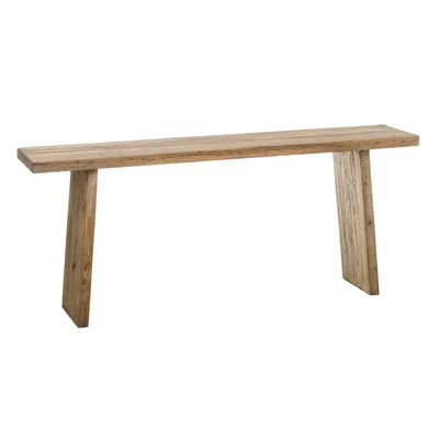 NATURAL PINE WOOD CONSOLE ENTRANCE 183 X 38 X 76 CM