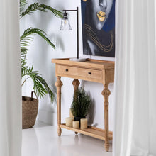 Load image into Gallery viewer, CONSOLE NATURAL WOOD MINDI 100 X 30 X 77 CM