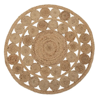 NATURAL JUTE  RUG 120 X 120 X 1 CM