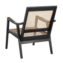 Load image into Gallery viewer, NATURAL-BLACK ARMCHAIR 60 X 70 X 77 CM