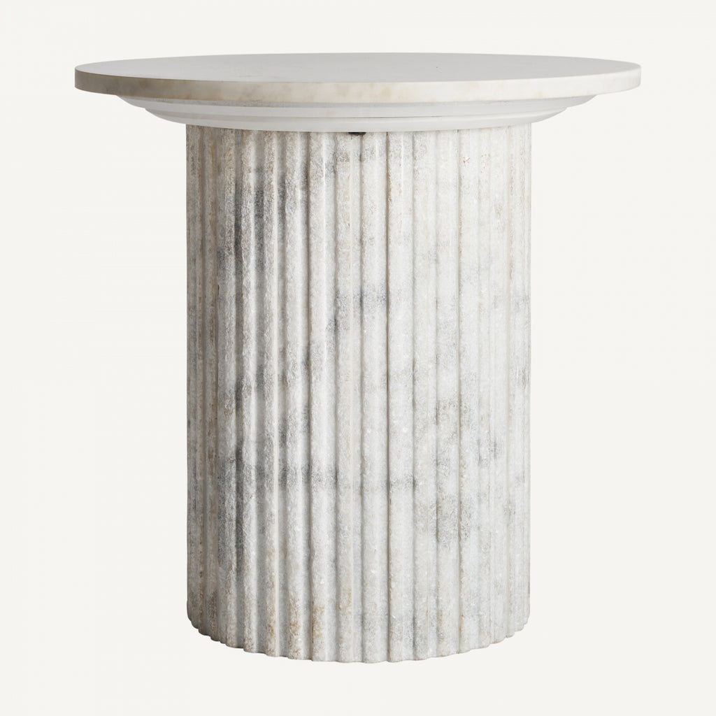SOLID MARBLE SIDE TABLE