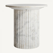 Load image into Gallery viewer, SOLID MARBLE SIDE TABLE