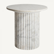 Load image into Gallery viewer, SOLID MARBLE SIDE TABLE