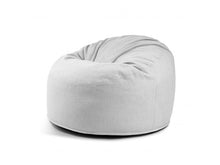 Laden Sie das Bild in den Galerie-Viewer, Foam Bean bag Om 85 Gaia White Grey