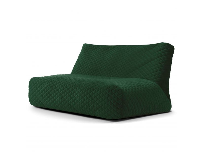 Bean bag Sofa Tube 160 Lure Luxe Emerald Green