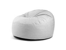 Laden Sie das Bild in den Galerie-Viewer, Foam Bean bag Om 135 Gaia White Grey