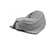 Cargar imagen en el visor de la galería, Bean bag Cocoon 100 Teddy White Grey