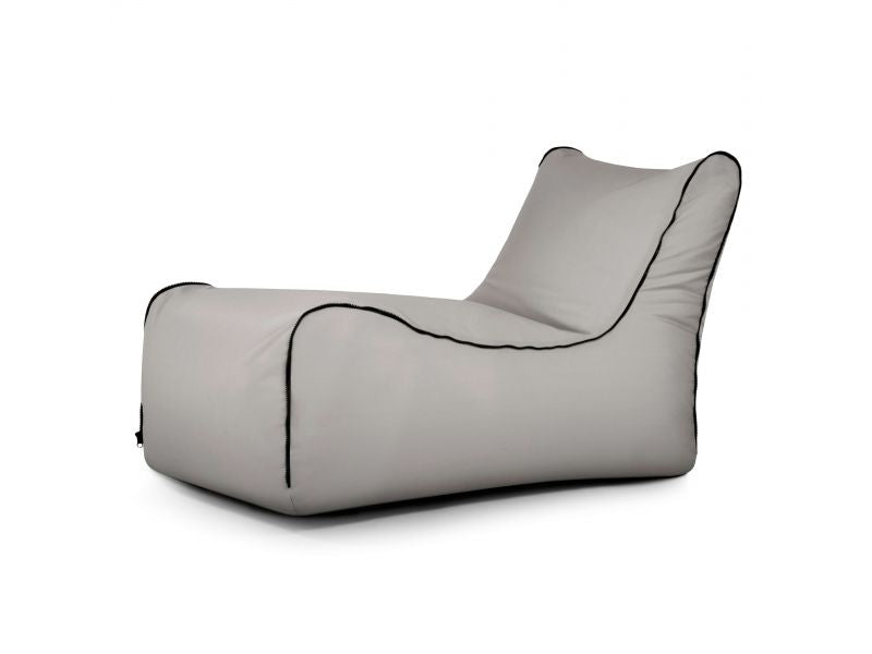 Bean bag Lounge Zip Colorin White Grey