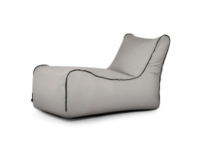 Bean bag Lounge Zip Colorin White Grey