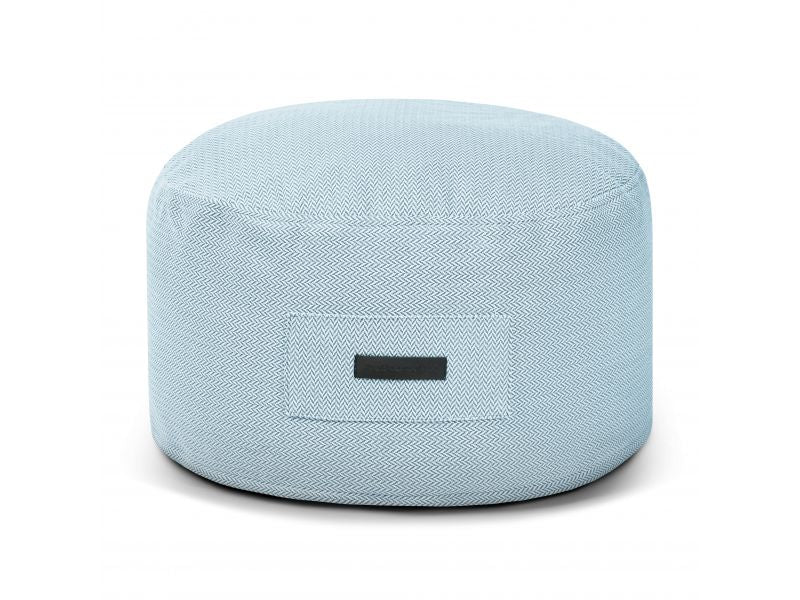 Foam Footstool On 60 Canaria Light Blue