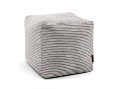 Pouf Up! Waves White Grey