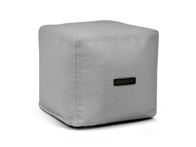 Pouf Up! Teddy White Grey