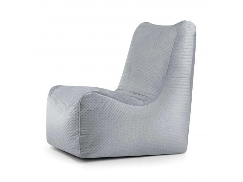 Bean bag Seat Icon White Grey